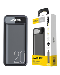 Aspor A396 10000mAh 22.5W Fast Charging Power Bank with PD & QC Support