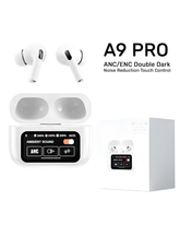 A9 Pro White TWS Wireless Earbuds with ENC Noise Reduction & Touch Control