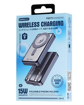 REMAX CX2 Magnetic 15W Wireless Power Bank 10000mAh with Foldable Stand
