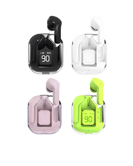 Bluetooth TWS Clear Case | Transparent Protective Charging Case Cover for Wireless Earbuds