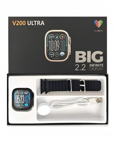 V200 Ultra Smart Watch 2.2" Big Display Bluetooth Calling | WearFit Pro App