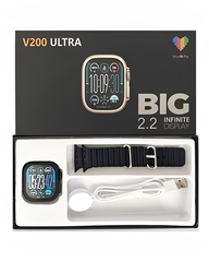 V200 Ultra Smart Watch 2.2" Big Display Bluetooth Calling | WearFit Pro App