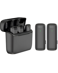 J13 Type-C Dual Wireless Lavalier Microphone with Charging Case | Noise Reduction Mic for Android