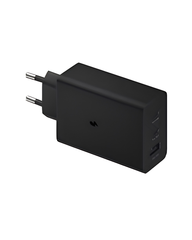 Samsung ATC 65W PD Trio Charger | Dual USB-C Port Super Fast Charging Adapter for Phone, Tablet & Laptop