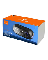 Kisonli LP-2S Bluetooth Speaker with RGB Lights, Alarm Clock & Digital Display