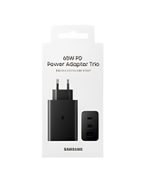 Samsung ATC 65W PD Trio Charger | Dual USB-C Port Super Fast Charging Adapter for Phone, Tablet & Laptop