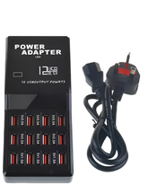 12 Port USB Fast Charger 12A High-Speed Multi USB Charging Station for Multiple Devices