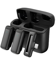 J13 Type-C Dual Wireless Lavalier Microphone with Charging Case | Noise Reduction Mic for Android