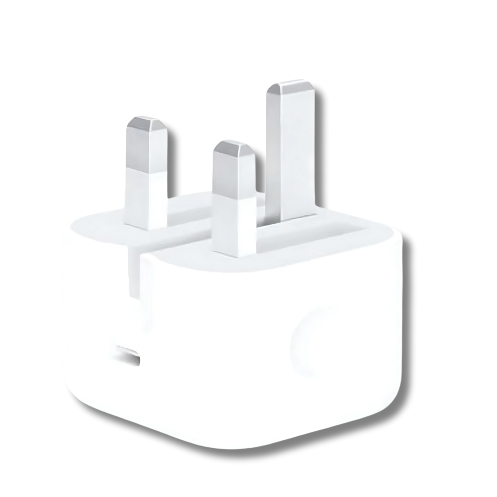 iPhone 20W 3-Pin Adapter – Fast UK Plug Charger – T&S Traders