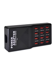 12 Port USB Fast Charger 12A High-Speed Multi USB Charging Station for Multiple Devices