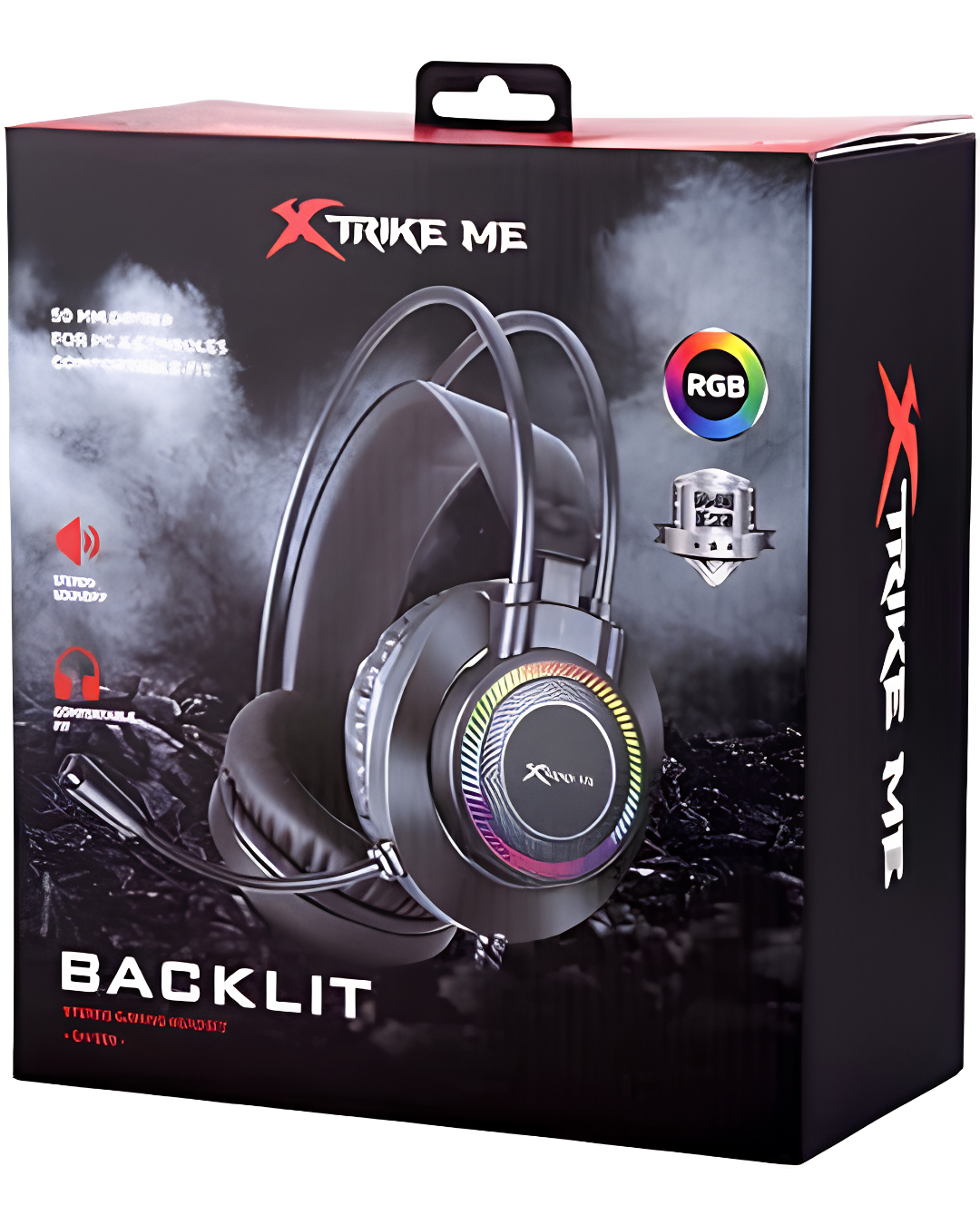Xtrike Me GH-509 Wired Stereo Gaming Headset with Microphone | RGB Backlight Gaming Headphones for PC & Laptop
