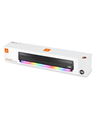 Kisonli LED-802 Portable Bluetooth Soundbar Speaker with RGB Lights & FM Radio