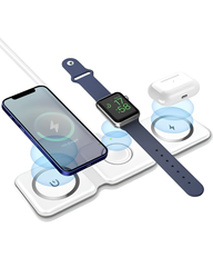 3-in-1 Magnetic Wireless Charger Multifunction Fast Charging Station for iPhone, Apple Watch & AirPods