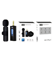 K35 3.5mm Wireless Microphone with Noise Reduction for Camera, Mobile & PC