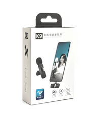 K9 Dual Wireless Microphone with Type-C & iPhone Converter for Android, iPhone & Content Creators
