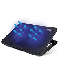Speed X N99 Dual Fan Laptop Cooling Pad | RGB LED Light Dual USB Port Adjustable Stand for Gaming Laptop