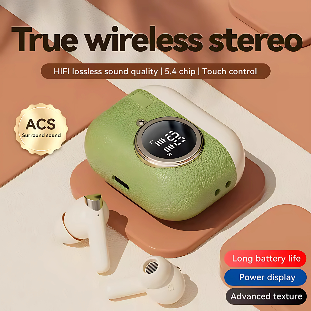 M88 ENC + ANC Wireless Bluetooth Headset HD Talk ENC Noise Canceling Headset TWS Touch Control Linear Headset