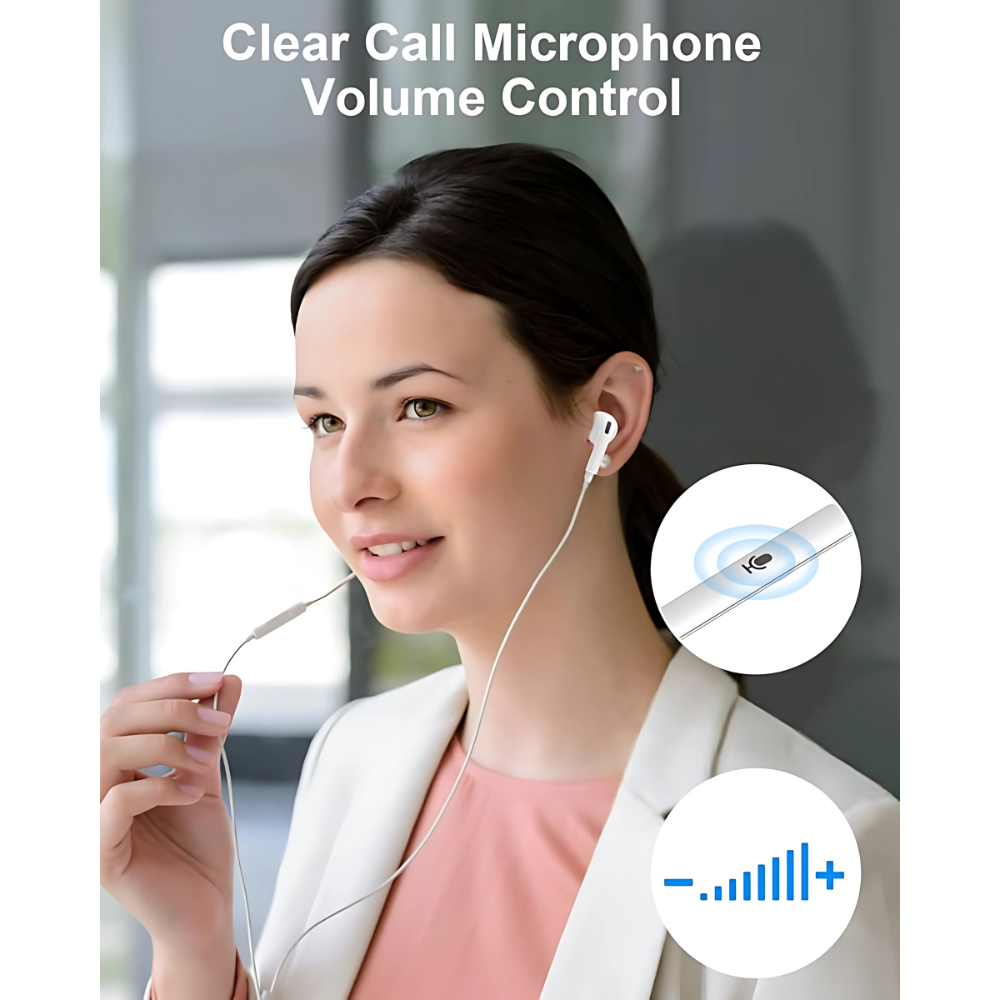 Apple iPhone Lightning Handsfree – Original Style Wired EarPods with Mic 🎧 Crystal-Clear Calls & Music – Just Like the Original!