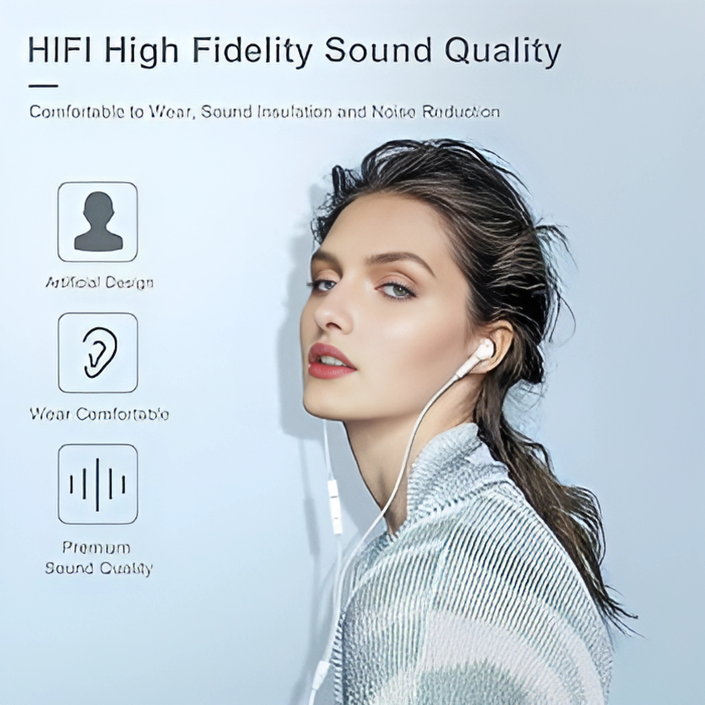 Apple iPhone Lightning Handsfree – Original Style Wired EarPods with Mic 🎧 Crystal-Clear Calls & Music – Just Like the Original!