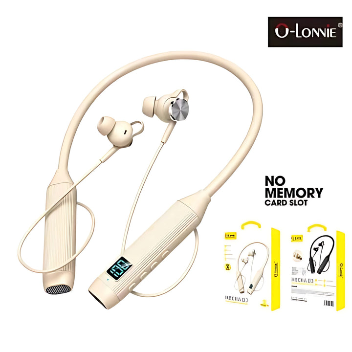 O-LONNIE D3 Bluetooth Earphones 5.3 Wireless Headphone Sport Neckband Neck-hanging TWS