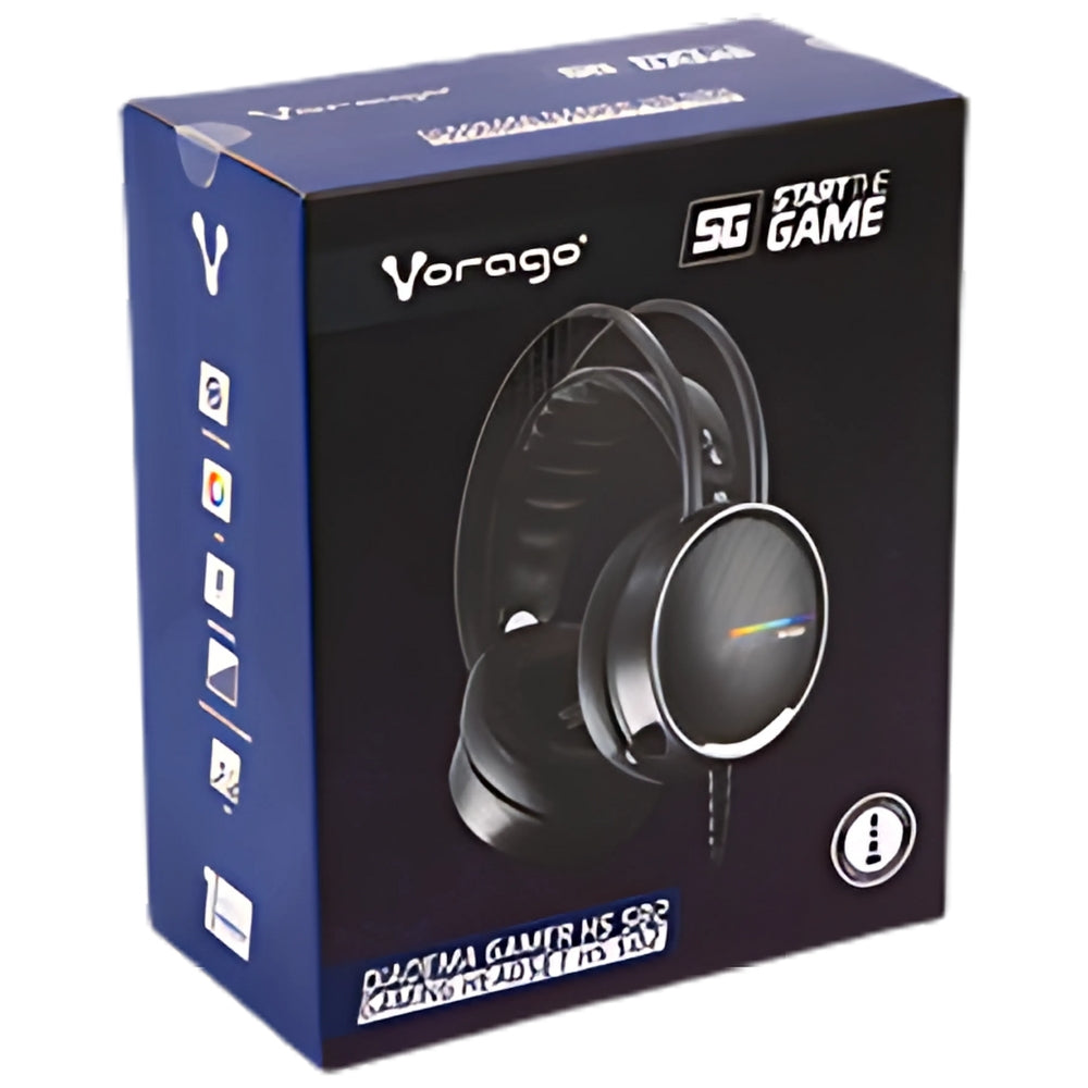 Vorago Gamer HS-502 Headband – Wired Gaming Headset with Mic & RGB