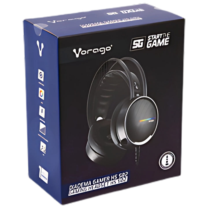 Vorago Gamer HS-502 Headband – Wired Gaming Headset with Mic & RGB