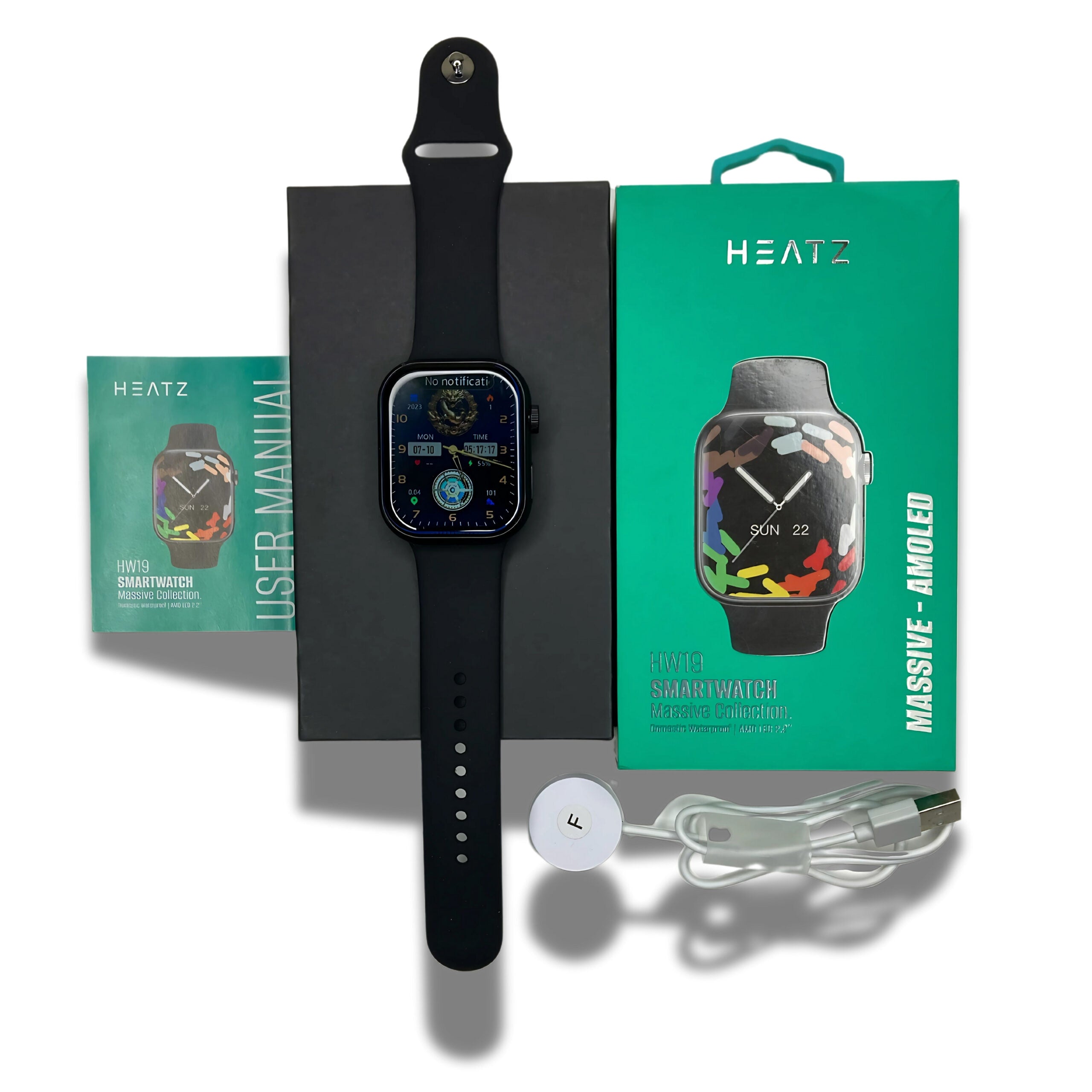 Heatz HW19 Smartwatch – 1.85" HD, Bluetooth Calling – T&S Traders