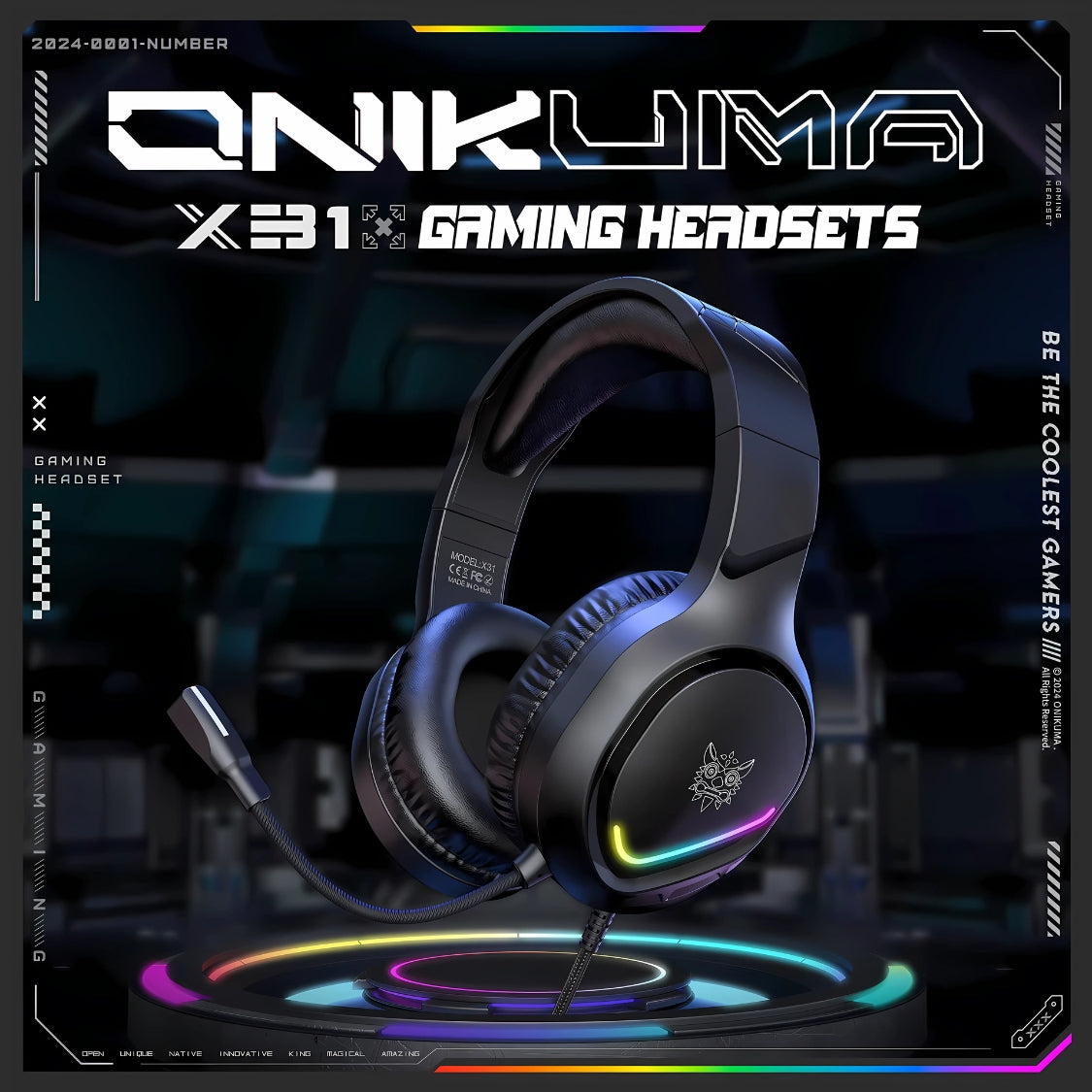 ONIKUMA X31 Wired Gaming Headset – Professional Noise-Cancelling Headphones | T&S Traders
