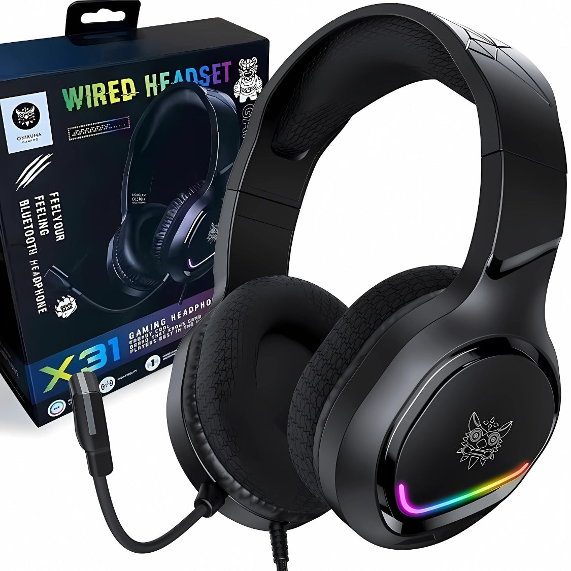 ONIKUMA X31 Wired Gaming Headset – Professional Noise-Cancelling Headphones | T&S Traders