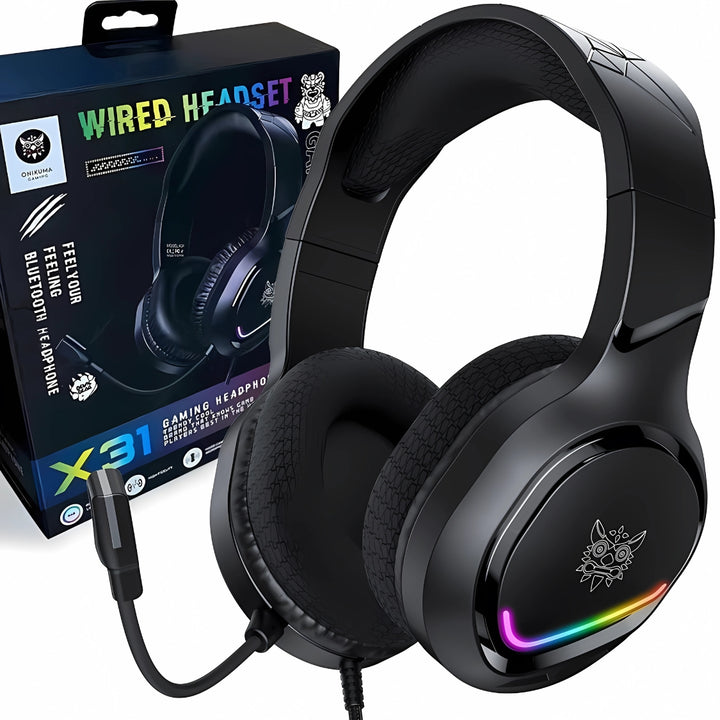 ONIKUMA X31 Wired Gaming Headset – Professional Noise-Cancelling Headphones | T&S Traders