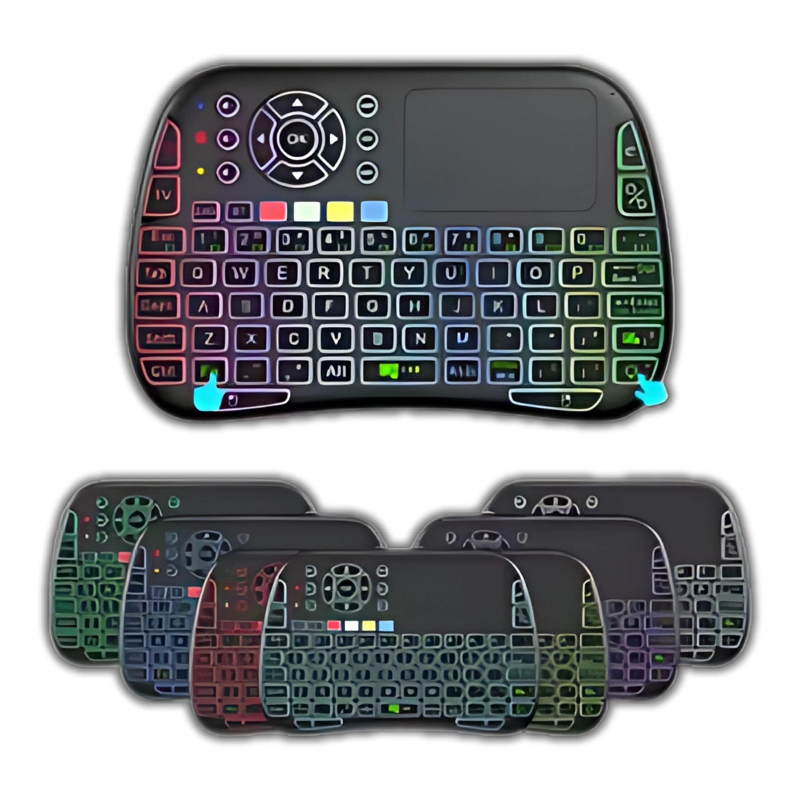 M9 Bluetooth Mini Wireless Keyboard 7 Backlit 2.4G Air Mouse Remote Touchpad