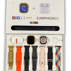 i20 Ultra Max Suit with AirPods – Smartwatch + Earbuds Bundle – T&S Traders