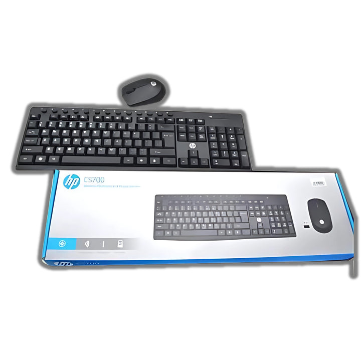 HP CS700 Wireless Keyboard & Mouse Combo – Plug-and-Play – T&S Traders