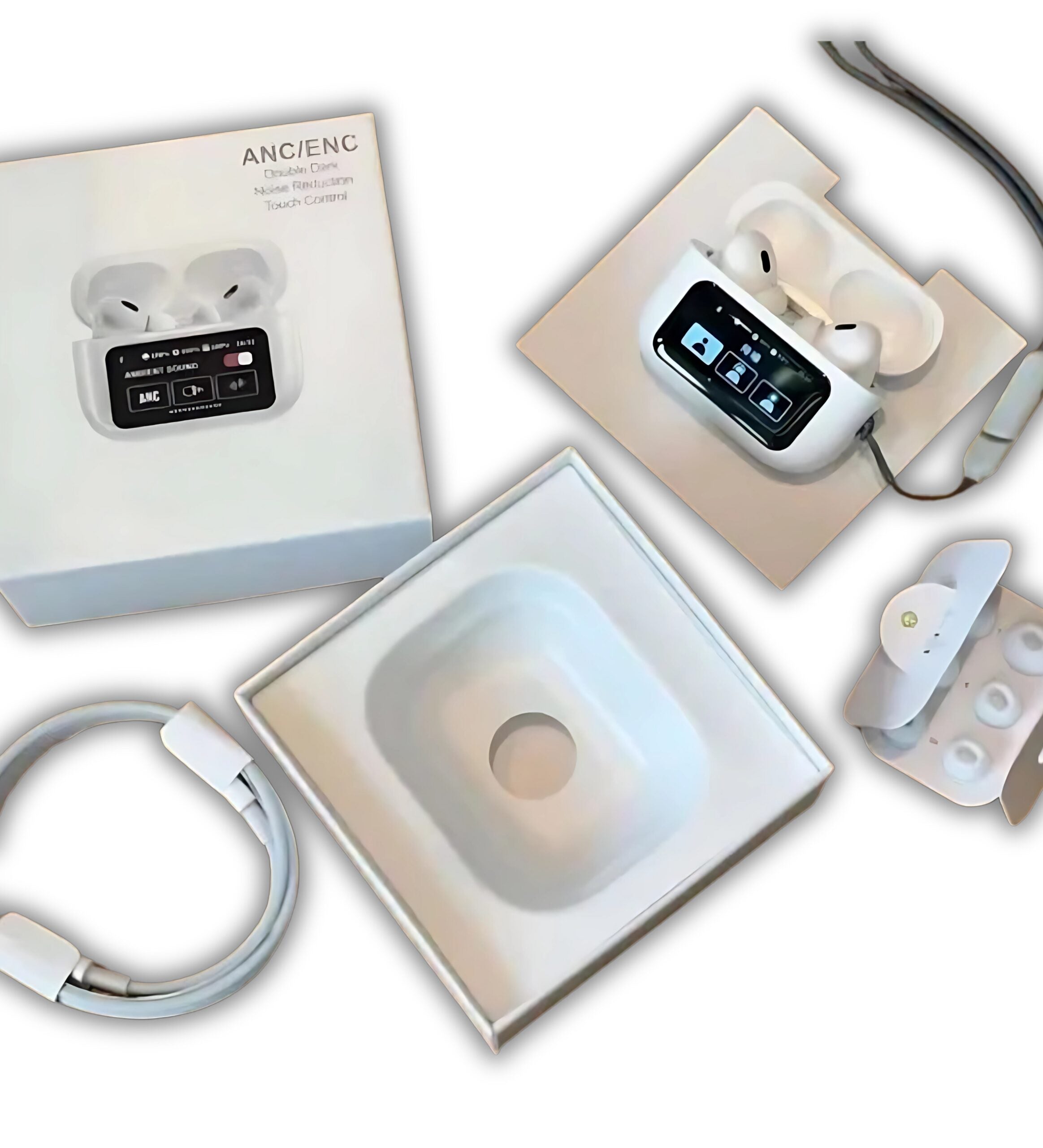 New A9 Pro Apple Airpods ANC/ENC Noise Reduction, Touch Control