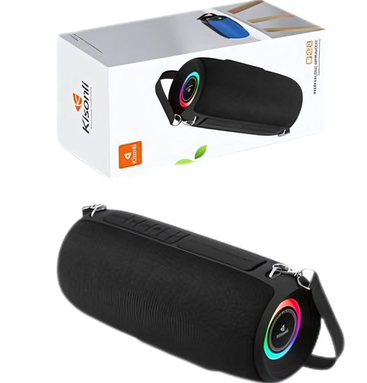 Kisonli Q28 10W Bluetooth Speaker – RGB Lights, TWS, FM/USB/TF – T&S Traders