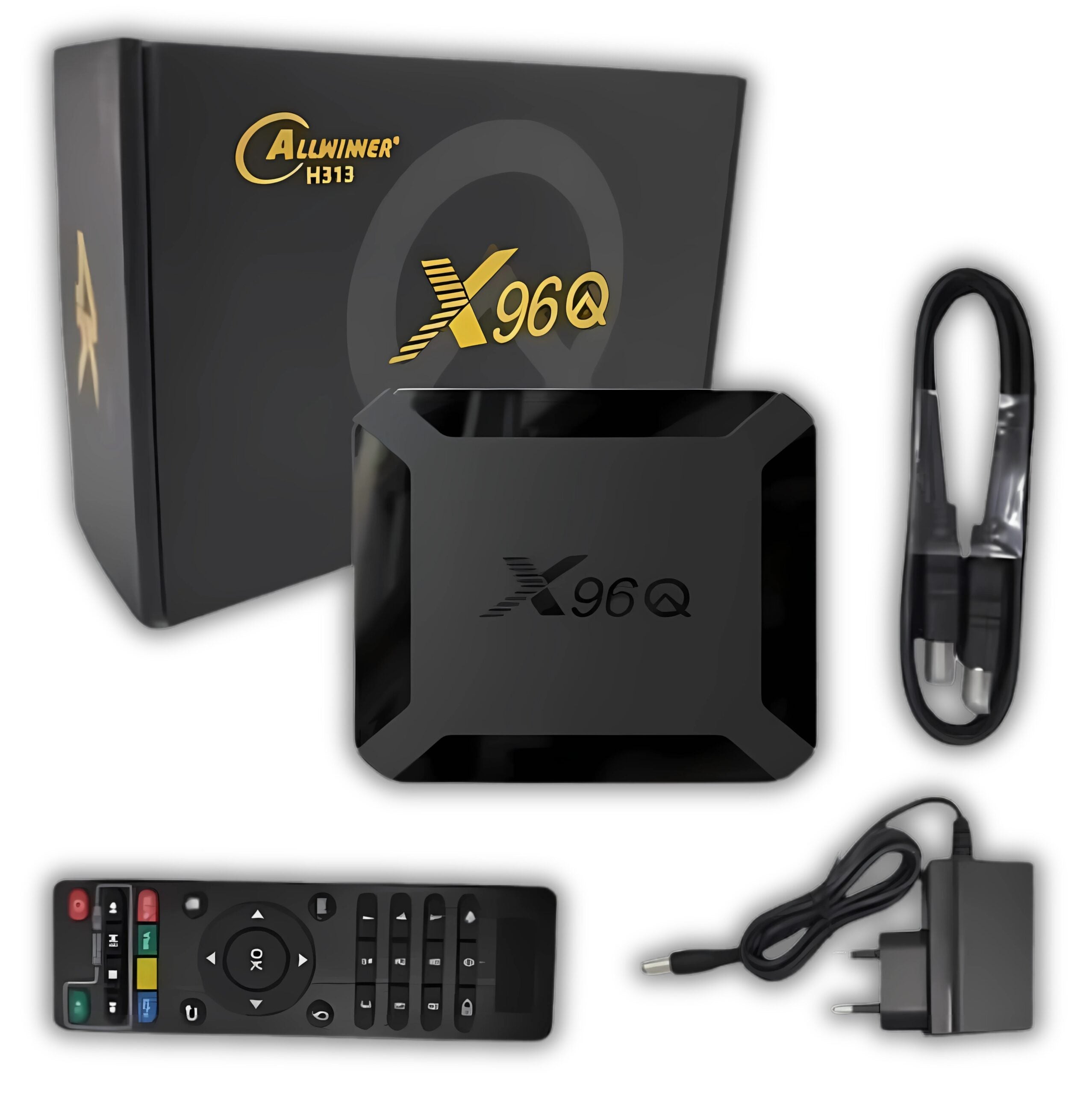 X96Q Android TV Box – 4GB/64GB, 4K Streaming, Voice Remote – T&S Traders