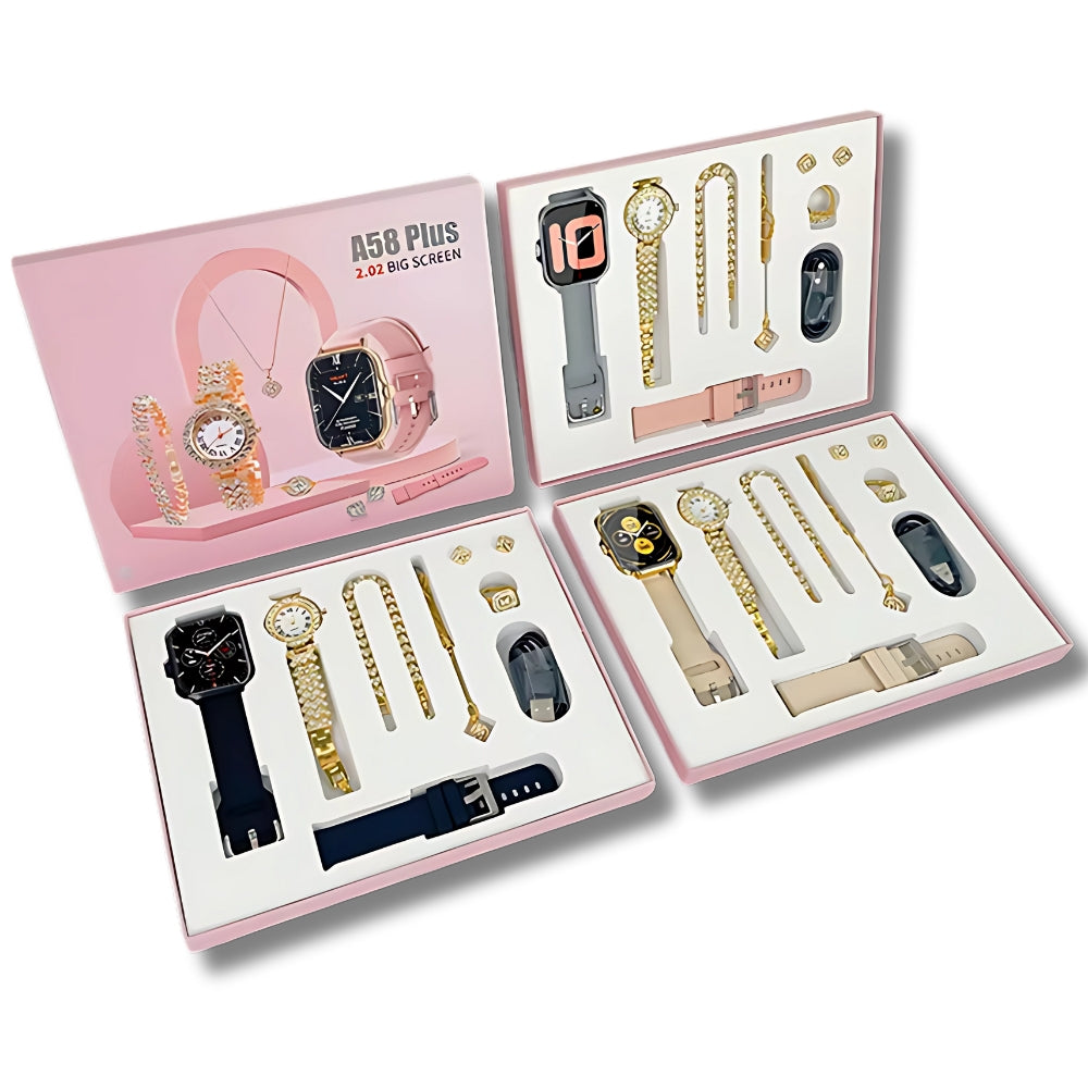 A58 Plus Smart Watch – Stylish Unisex Smartwatch with Bluetooth Calling & Health Tracking