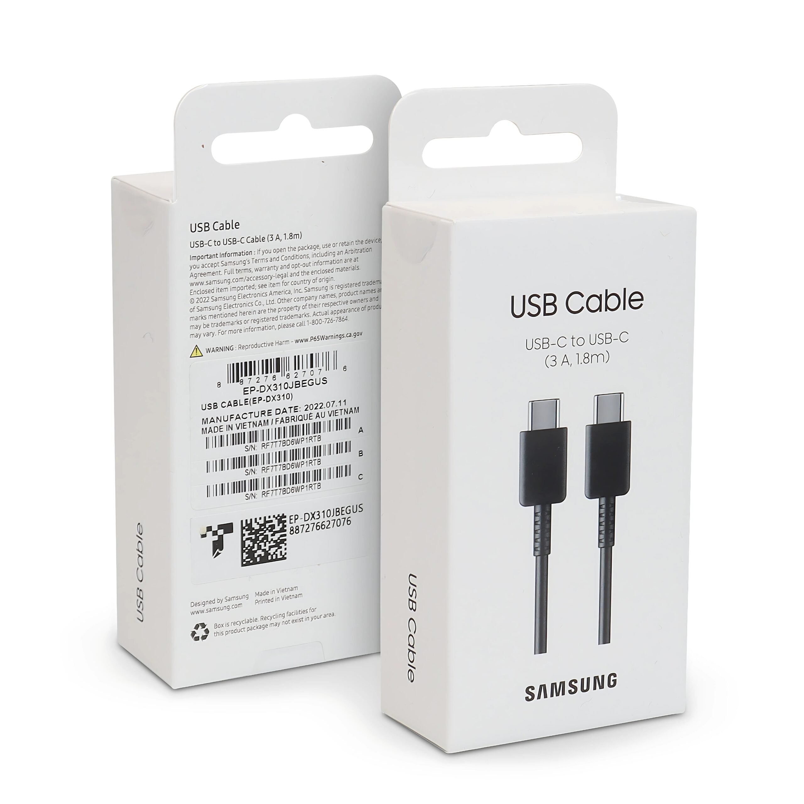 Original Samsung Type-C to Type-C Cable – Fast Charging & Data Sync –