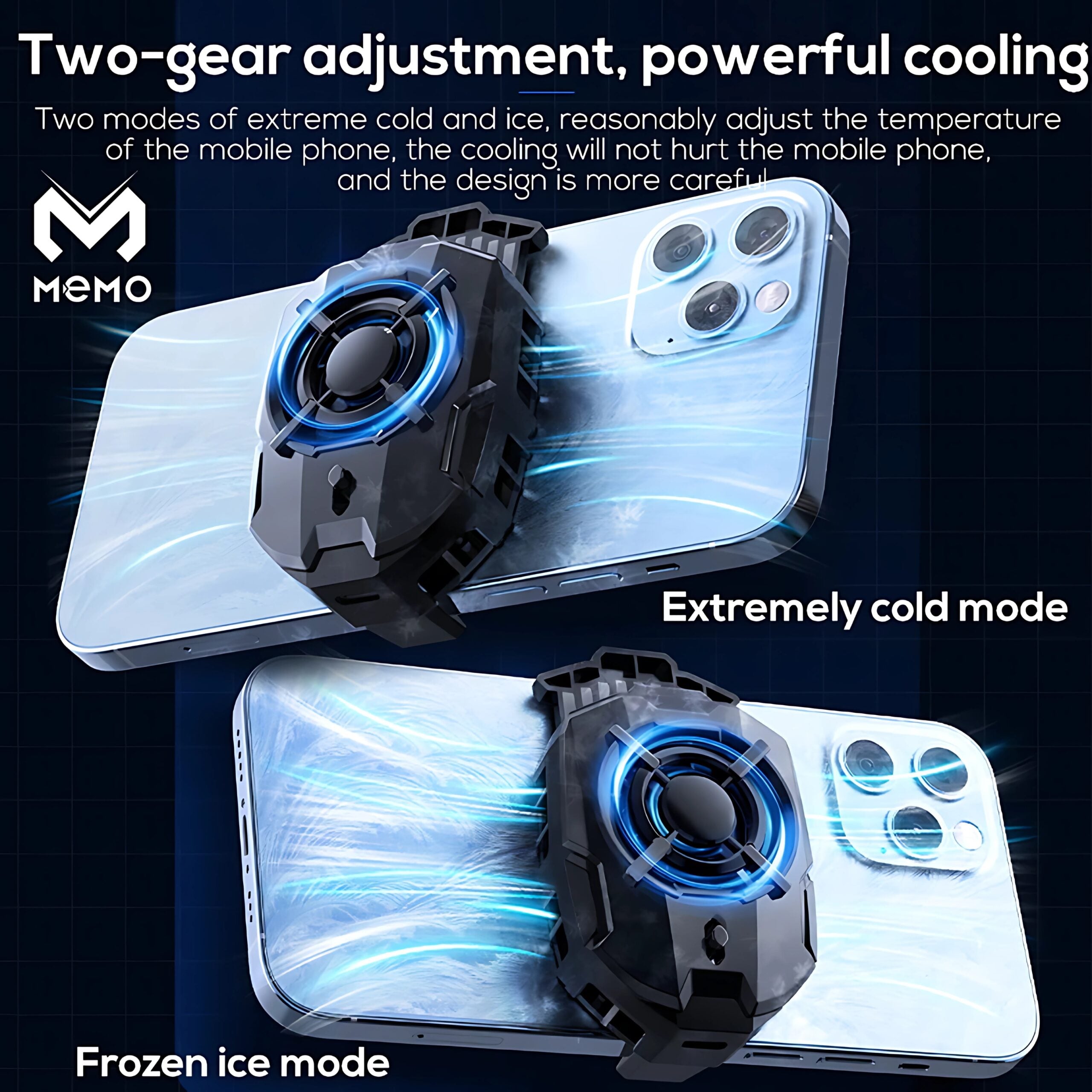 MEMO DLA7 Mobile Phone Radiator Phone Cooling Fan Case Cold Wind Handl