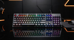 Xtrike Me GK-803 EN-104 Mechanical Gaming Keyboard | Rainbow LED Backlit USB Wired Keyboard for PC, Laptop & Gaming Setup