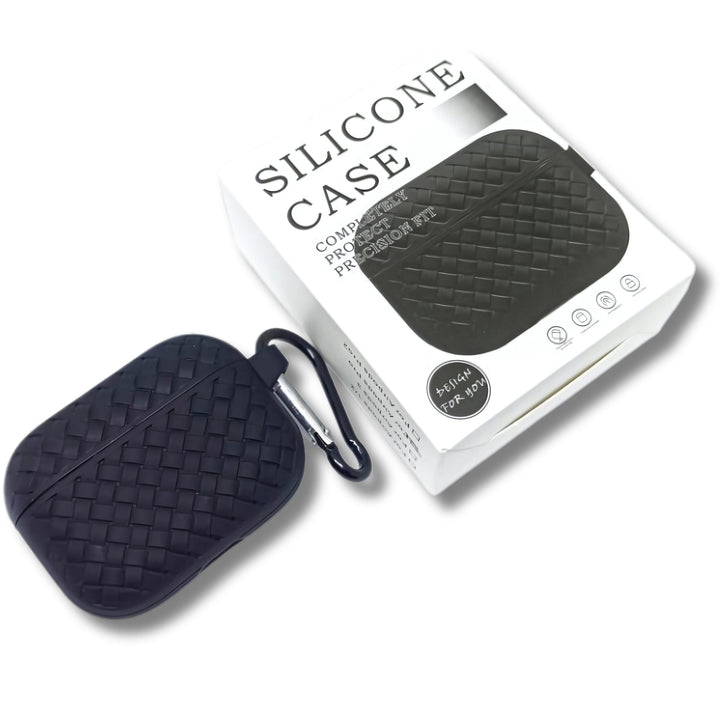 Airpods Pro 2022 / 2019 Woven Pattern Silicone Soft Case