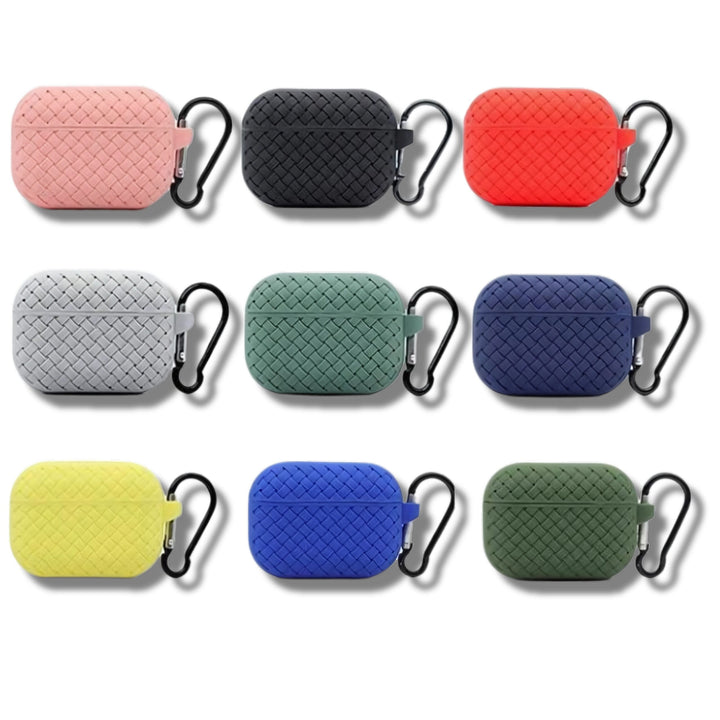 Airpods Pro 2022 / 2019 Woven Pattern Silicone Soft Case