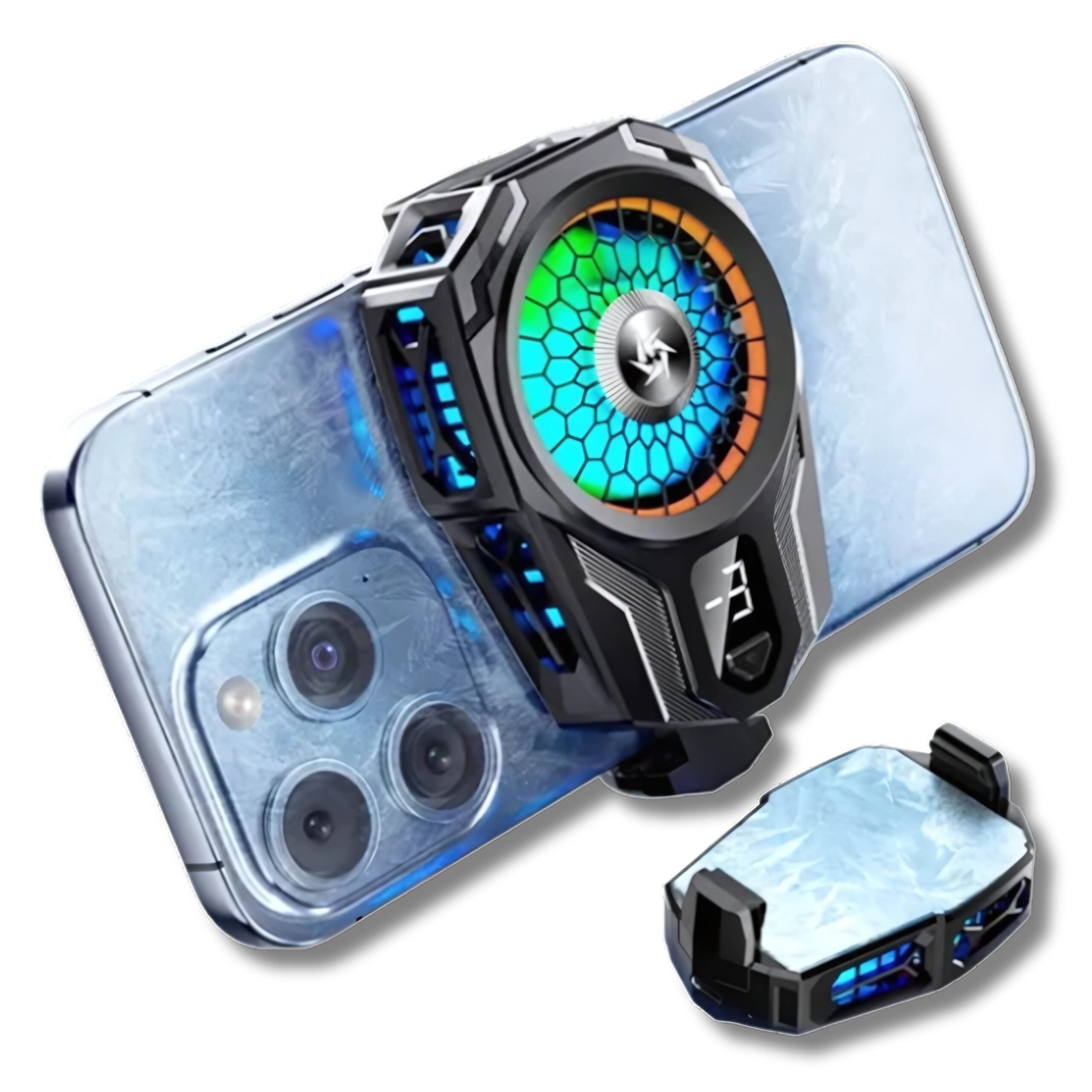 SL-16 Digital Display Phone Cooler – RGB Cooling Fan  – T&S Traders