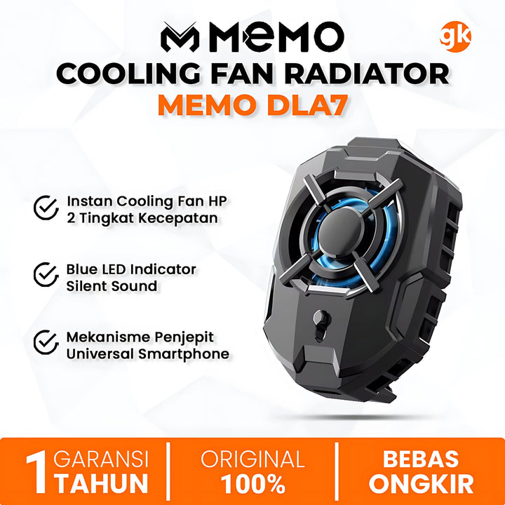 MEMO DLA7 Mobile Phone Radiator Phone Cooling Fan Case Cold Wind Handl
