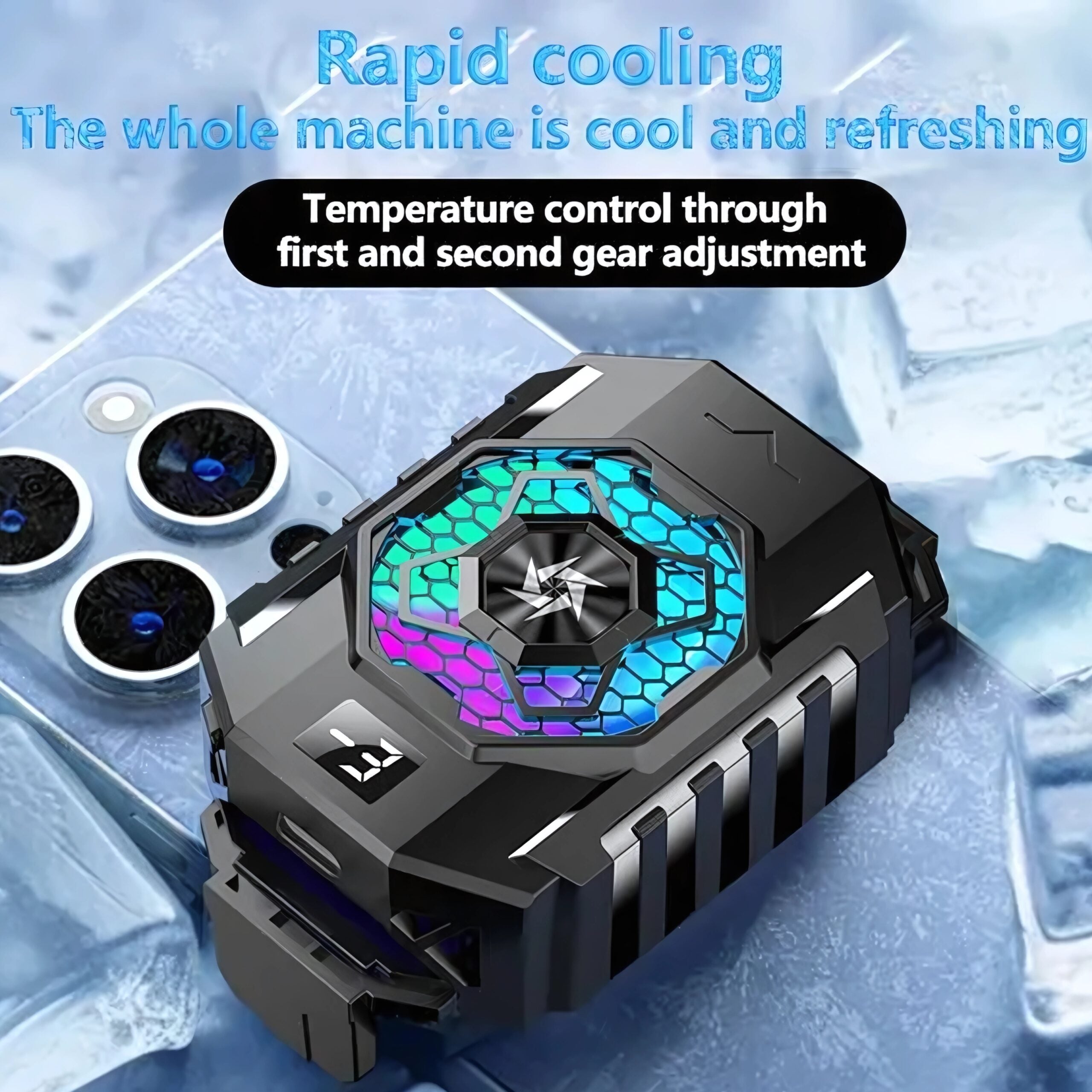 SL-31 Gaming Cooling Fan - Phone Cooler with RGB Lights - T&S Traders
